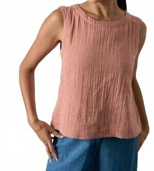 NEW BIBICO pippa sleeveless top in rust